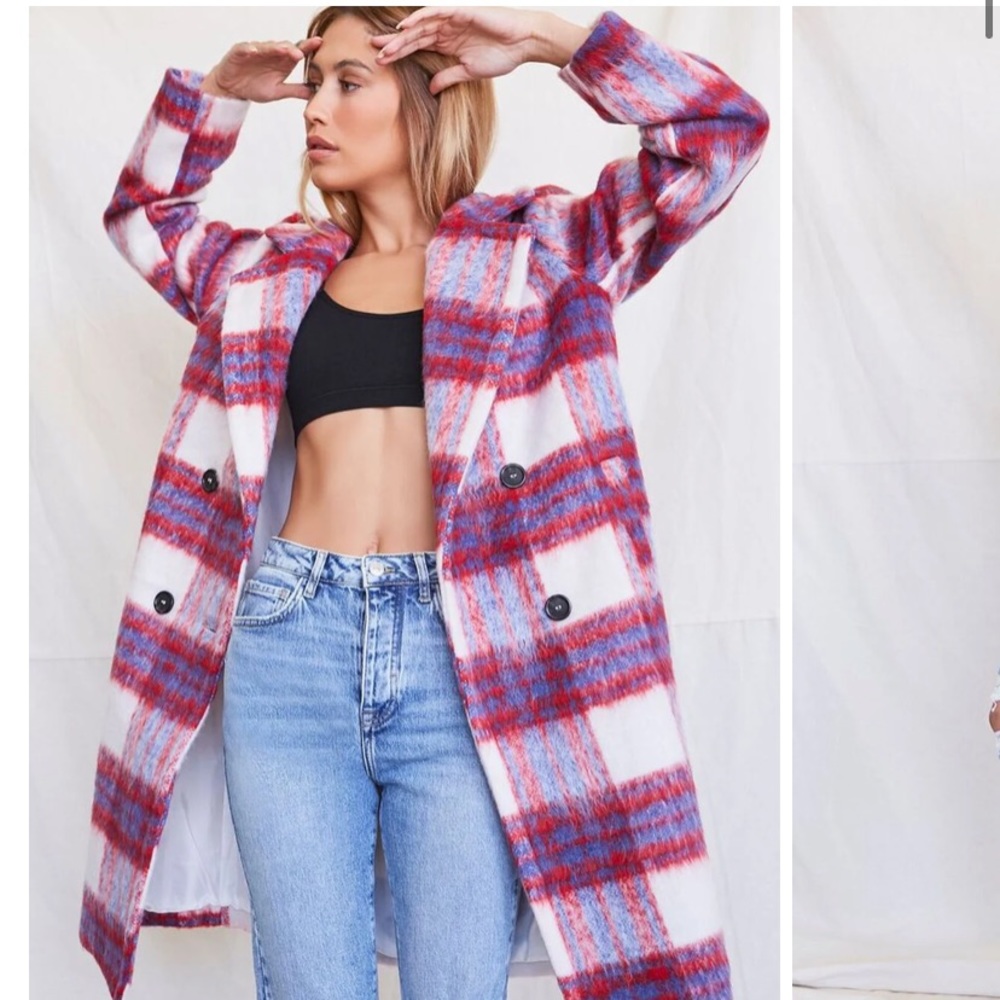 Colorful wool coat